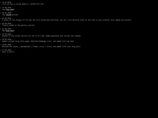 sitelog screenshot