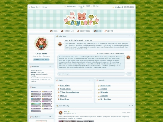 blog screenshot
