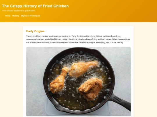 History screenshot