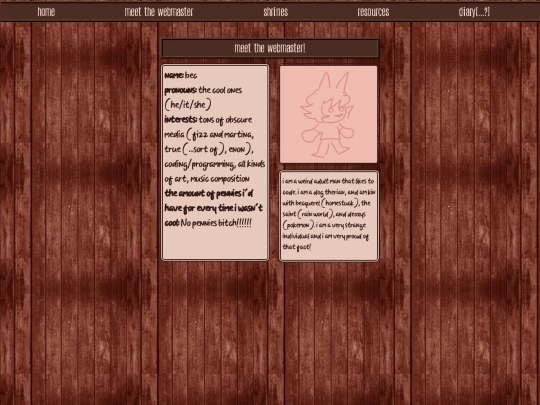 webmaster screenshot