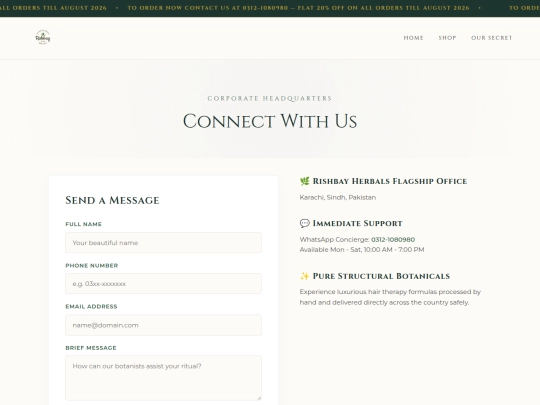 Contact screenshot