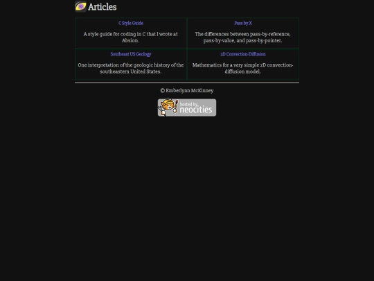 articles screenshot