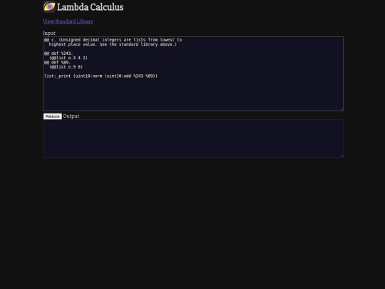 demos/lambd screenshot