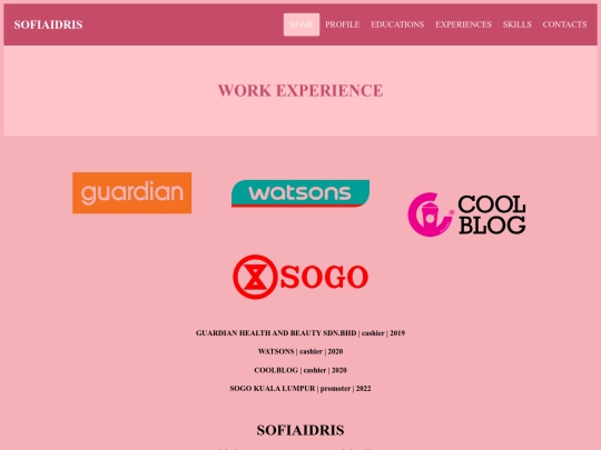 experience screenshot