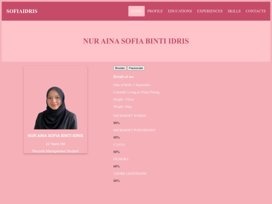 profile screenshot