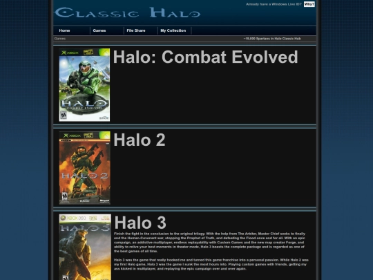 shrines/classic-halo/games screenshot