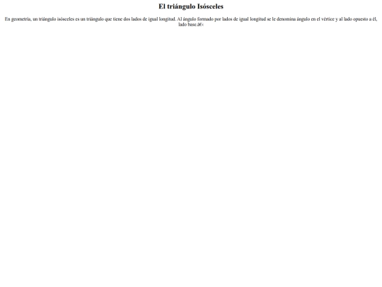 Isosceles screenshot