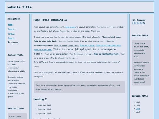 index screenshot