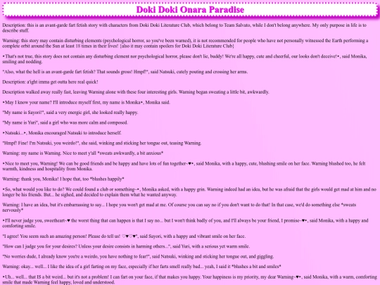Stories/Doki_Doki_Onara_Paradise screenshot