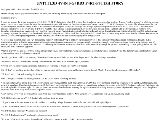 Stories/UNT1TL3D_4V4NT-G4RD3_F4RT_F3T15H_5T0RY screenshot