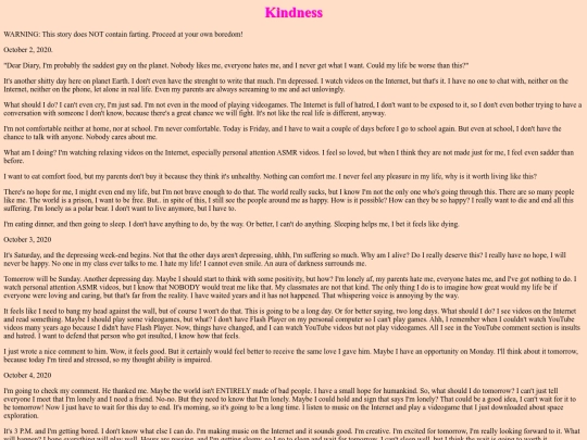 Stories/kindness screenshot