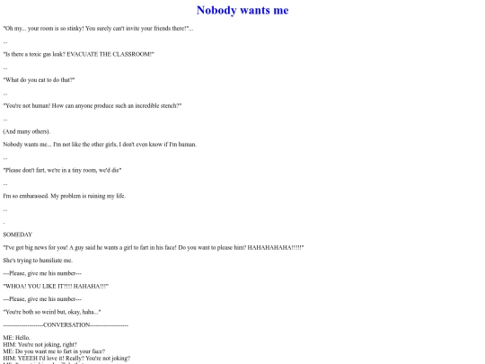 Stories/nobody_wants_me screenshot