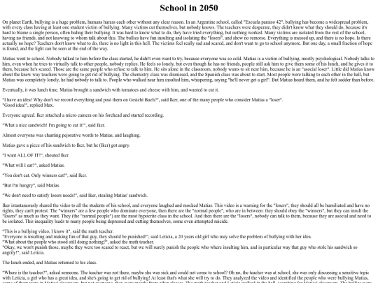 Stories/school_in_2050 screenshot