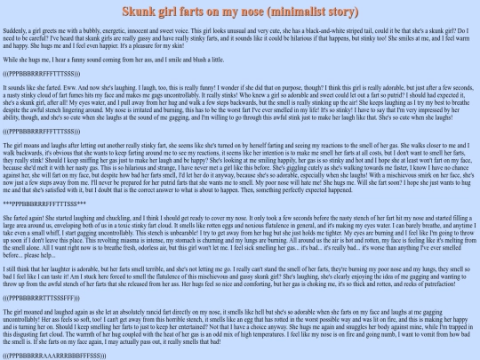 Stories/skunk_girl_farts_on_my_nose_minimalist screenshot