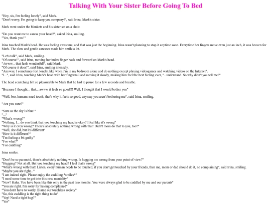 Stories/talking_with_your_sister_before_going_to_bed screenshot