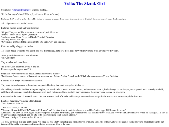 Stories/yulia_the_skunk_girl screenshot