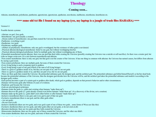 philosophy/theology screenshot