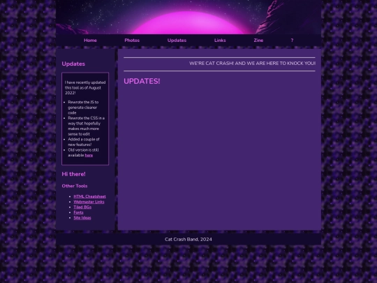 updates screenshot