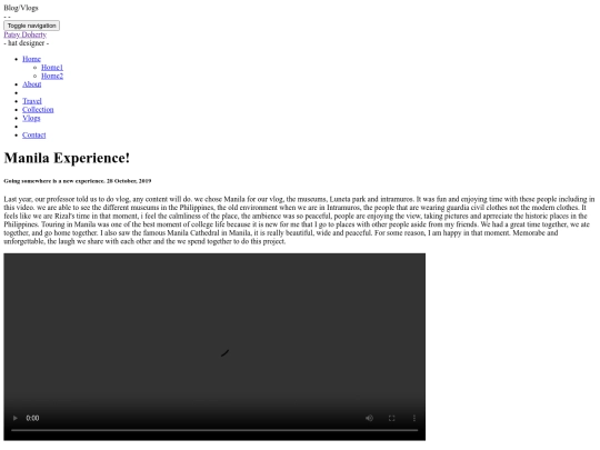 WEBPAGE/vlog screenshot