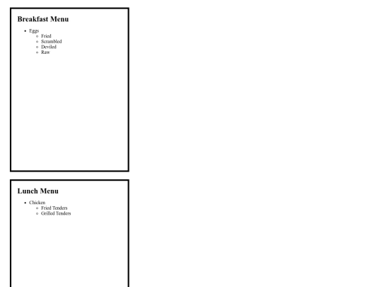Archive/Menus screenshot