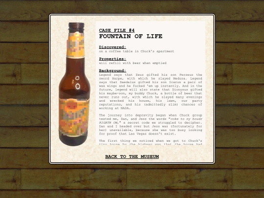 museum/bottle screenshot