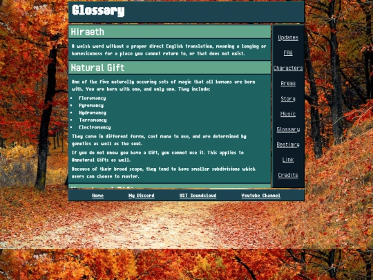 glossary screenshot