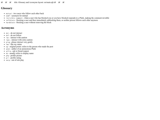 en/culture/glossary screenshot
