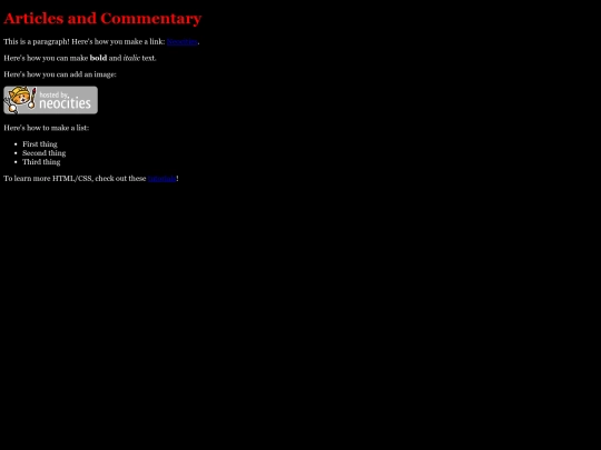 articles screenshot