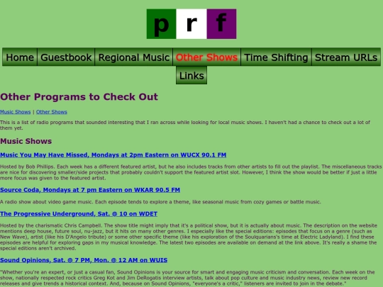 other-shows screenshot