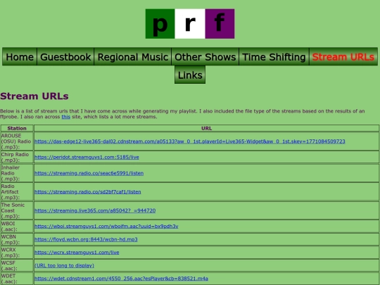 stream-urls screenshot