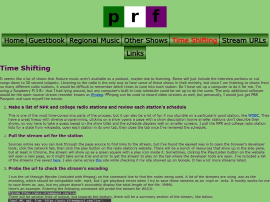 time-shifting screenshot
