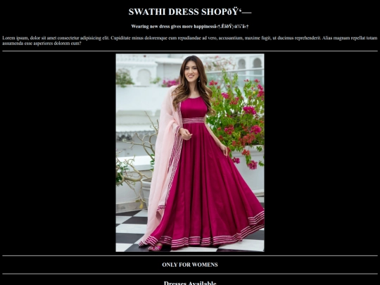 dressstore/First screenshot