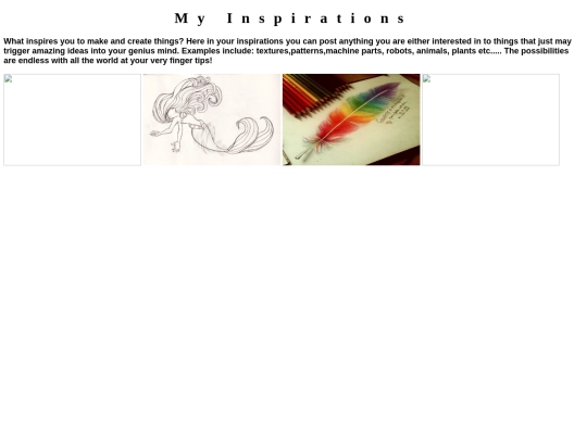 inspirations screenshot