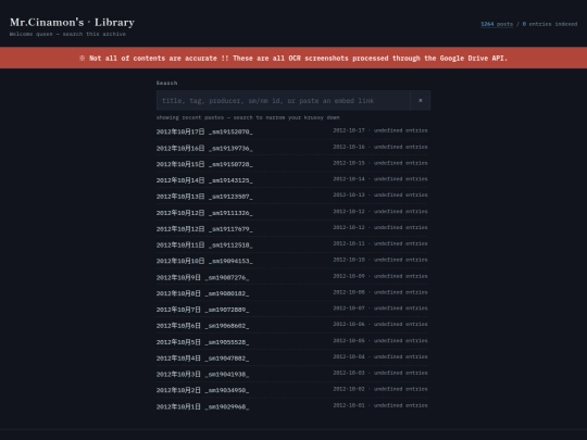 index screenshot