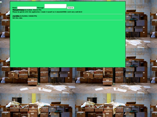 guestbook screenshot