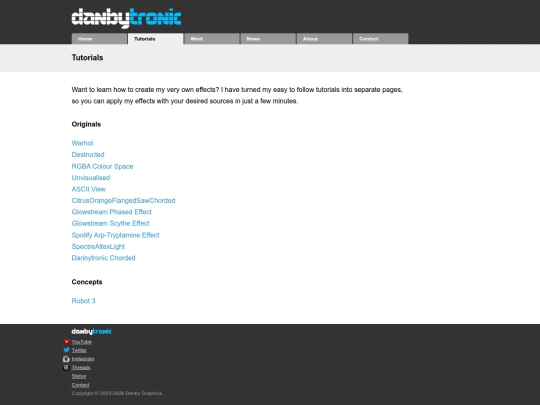 tutorials screenshot