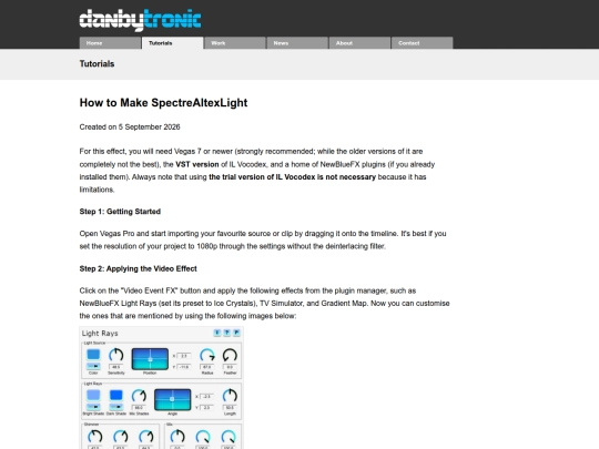 tutorials/spectrealtexlight screenshot
