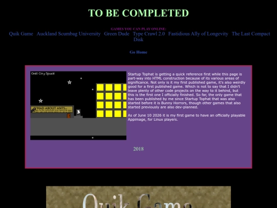 games screenshot