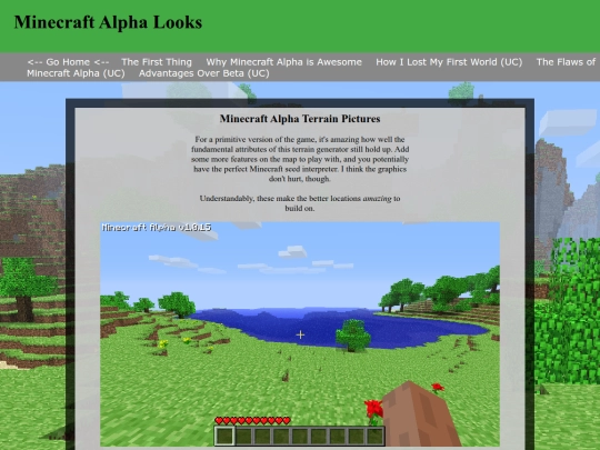 mc/alpha/1 screenshot
