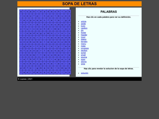 Sopa De Letras/Sopa screenshot