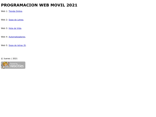 index screenshot
