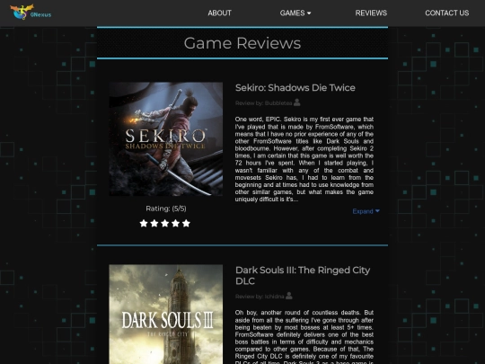 reviews screenshot