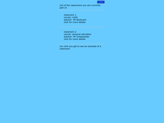 classrooms screenshot