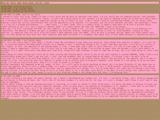 blog screenshot
