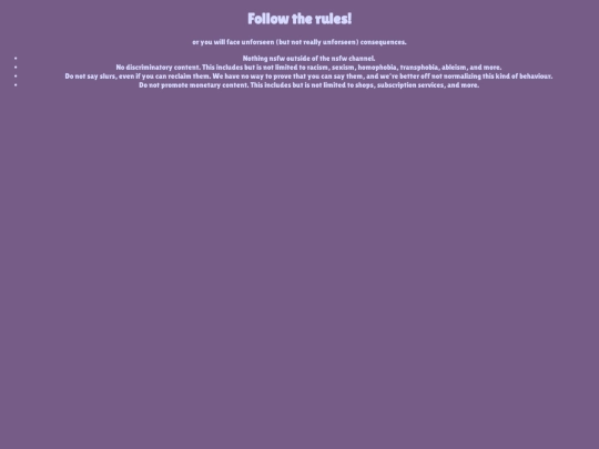 rules screenshot