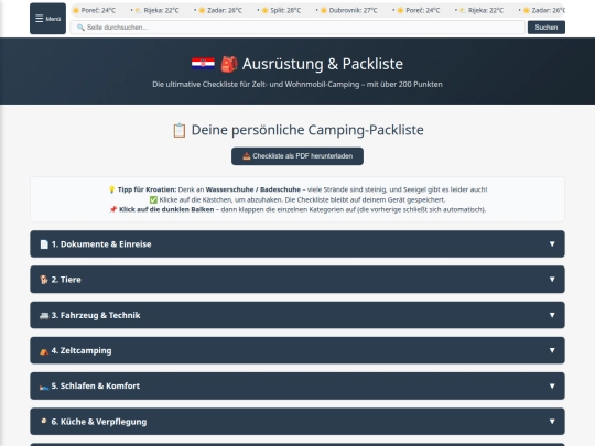 ausruestung screenshot