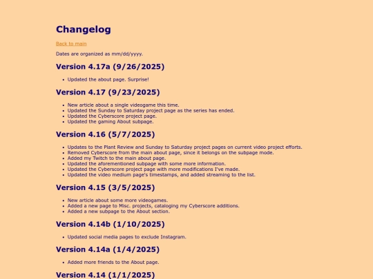 changelog screenshot