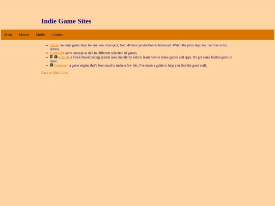 tfgd/multi-lists/indie-game-sites screenshot