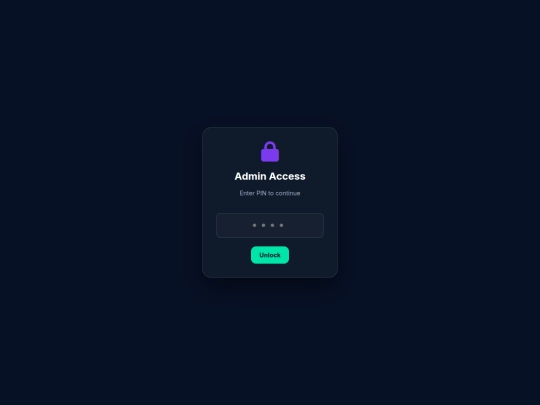 admin screenshot