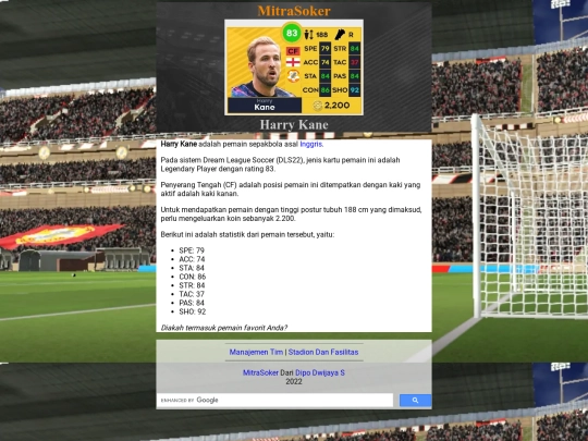 dls22-pemain-laman/harry-kane screenshot